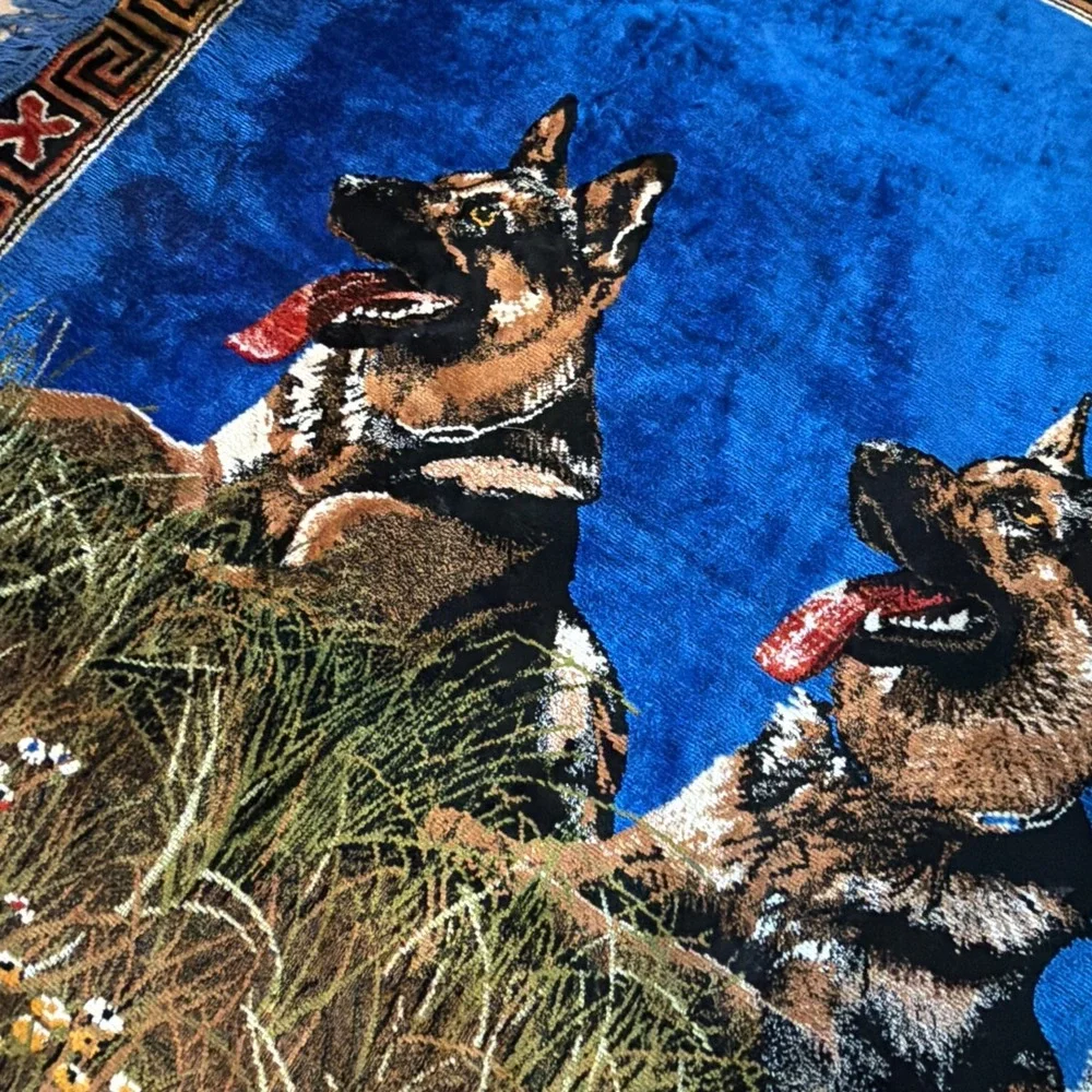 Wall Hanging Husky Police‎ Dog Classic Vintage 60x 49 Unique , Man Cave , Rare